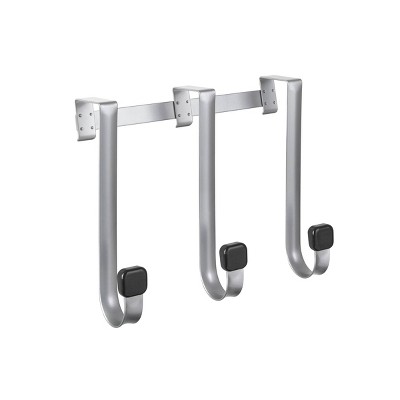 Linger Over the Door 3 Hook Black/Nickel - Loft by Umbra