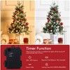 3FT Pre-Lit Artificial Christmas Tree Tabletop with 78 Warm White Lights, Flocked Potted Christmas Tree, Battery Operated, for Front Door, Porch - 4 of 4