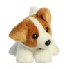 Aurora Small Jack Russell Pup Miyoni Tots Adorable Stuffed Animal White 9" - 2 of 4