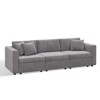 Gymojoy 71"/99.3"/118.1" Loveseat Cloud Sofa Modular Sectional Couch with Deep Seat for Living Room - 3 of 4