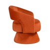 Velvet Upholstery Solid Wood Swivel Modern Luxury Accent Chair with Foam Padding, Attached Cushions and 360-Degree Swivel - 4 of 4