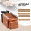 Karl Home Black Salon Shampoo Bowl and Chair Backwash Unit with Ceramic Wash Bowl - 2 of 4