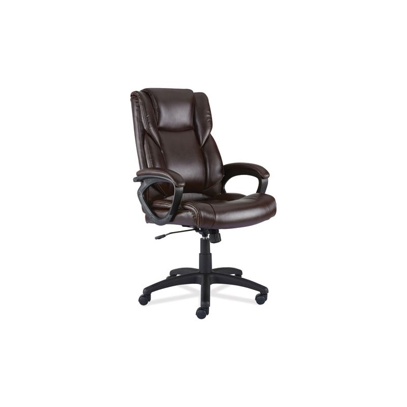 Alera Alera Brosna Series Mid-Back Task Chair, Supports Up to 250 lb, 18.15" to 21.77" Seat Height, Brown Seat/Back, Brown Base, 1 of 5