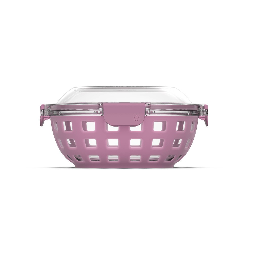 Photos - Food Container Ello 5.5 Cup Glass Lunch Bowl Food Storage Container - Mauve