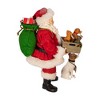 Kurt Adler 10.5" Fabriche Adopt-a-Pet Santa with Dog, 2 Piece Set - 3 of 4