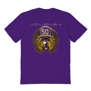 Journey Men's 50Th Anniversary Golden Wings Short Sleeve Graphic Cotton T-Shirt - 1 of 1