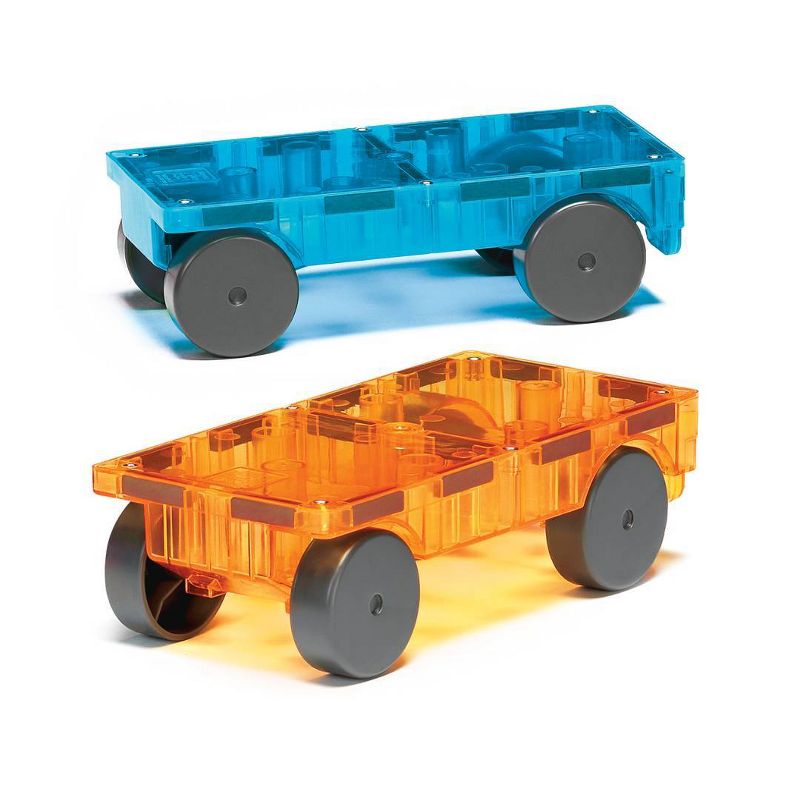 MAGNA-TILES Cars 2pc Expansion Set: Blue &#38; Orange, 3 of 4