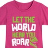 Girls' - Instant Message - Dinosaur Fitted Short Sleeve Graphic T-Shirt - 2 of 4