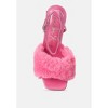 Tarantino Faux Fur Stiletto Sandals - 4 of 4