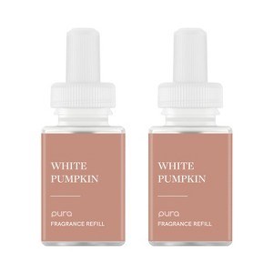 Pura White Pumpkin 2pk Smart Vial Fragrance Refills: Ginger & Sandalwood, Beeswax Notes, No Harsh Chemicals - 1 of 4
