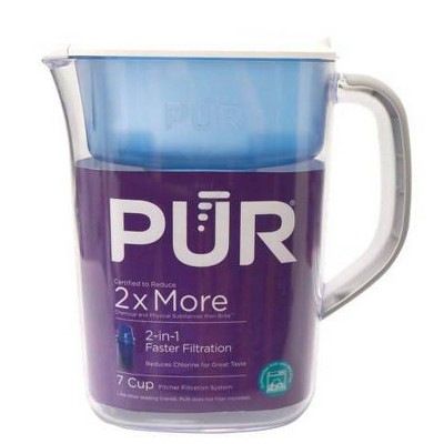 Lime 7-Cup BPA-Free Water Filter Pitcher