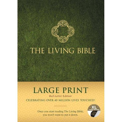 The Living Bible Large Print Red Letter Edition - (Hardcover)