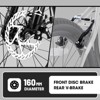 Aukfa 20 Inch Kids Mountain Steel Frame Bike for Boys & Girls Ages 6-12 - 7 Speed Gears, Front Suspension, Disc Brake & V-Brake - 3 of 4