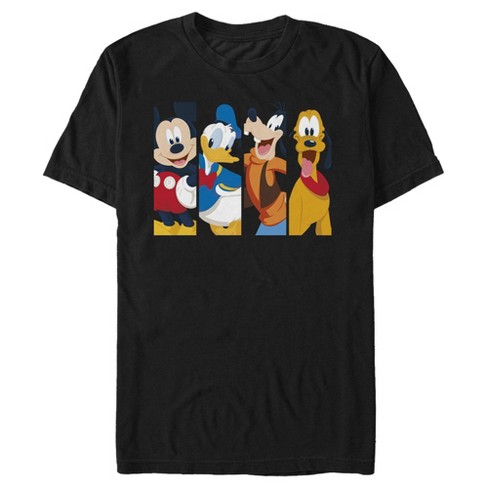 Men's Mickey & Friends Mickey Mouse Best Friend Panels T-shirt - Black ...