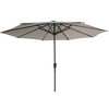 PAGED 10FT Offset Patio Umbrella Outdoor Market Umbrella with Tilt, Crank and 8 Ribs for Garden, Poolside, Base Not Included - 2 of 4