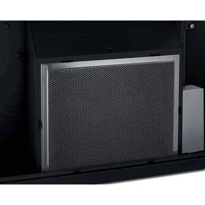 Summit 20" Black Stainless Steel Convertible Under Cabinet Range Hood