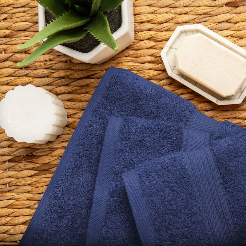 Premium Cotton 800 GSM Heavyweight Plush Luxury 3 Piece Bathroom Towel Set by Blue Nile Mills, 6 of 10