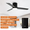 Parrot Uncle 48" Modern LED Flush Mount Ceiling Fan with Light and Remote - 4 of 4