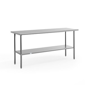 Flash Furniture Stainless Steel 18 Gauge Prep and Work Table with Undershelf - NSF Certified - 1 of 4