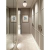 Elegant Lighting Gene 1 light Black and Frosted white glass Flush mount - 2 of 4