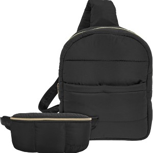 Style.Lab by Fashion Angels: Bekah Puffer Crossbody Backpack & Belt Bag Set - 1 of 4