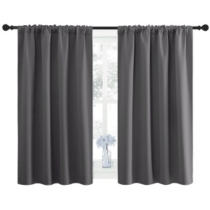 NICETOWN Blackout Curtains Rod Pocket Thermal Insulated Privacy Drapes (2 Panels) - 1 of 4