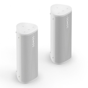 Sonos Roam 2 Portable Waterproof Bluetooth Speaker - Pair (White) - 1 of 4