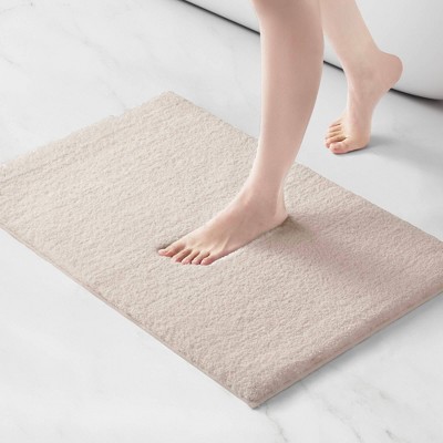 Taupe Microfiber Quick Dry Bath Rug