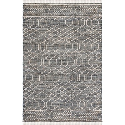 Natural Fiber Nfb406 Hand Loomed Area Rug - Black Ivory - 3'x5 