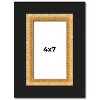 PosterPalooza | Photo Size Embellished Brown Picture Frame - UV Acrylic, Foam Board Backing, Hanging Hardware - 2 of 4