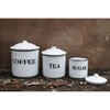 3R Studios "Coffee Tea Sugar" Metal Containers w/Lid - Set of 3 - image 4 of 4