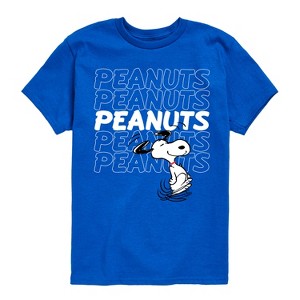Boys' - Peanuts - Snoopy Repeat Short Sleeve Graphic T-Shirt - 1 of 4
