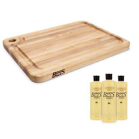 3/4 Maple Wood Cutting Board Set