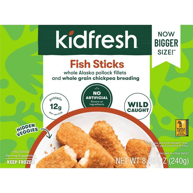 Kidfresh Frozen Fish Sticks - 8.45oz, 1 of 5