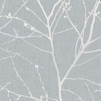 Roommates Tropical Vibe Peel And Stick Wallpaper Gray : Target