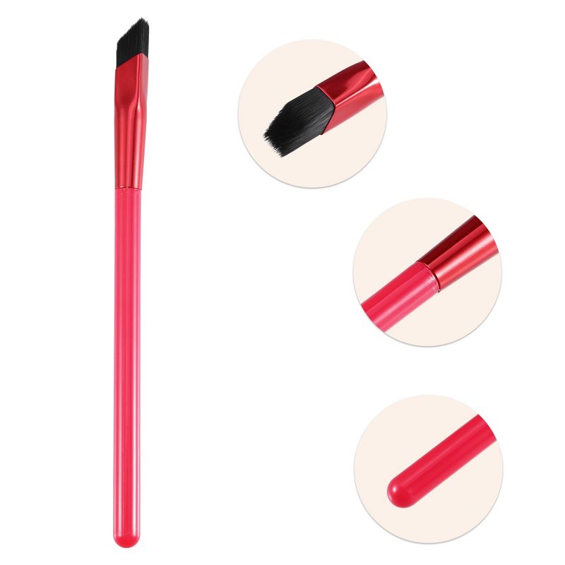 Unique Bargains Multifunction Three-Dimensional Concealer Makeup Brush Red Black 4Pcs, 3 of 7