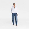KBB by KAHLANA Women's Long Sleeve 'The Convertible Sleeve Shirt' - White - 3 of 4
