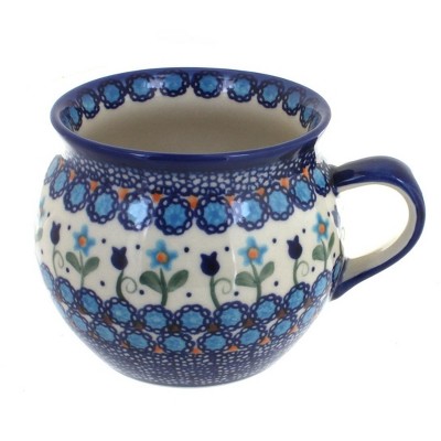 Blue Rose Polish Pottery Savannah Bubble Soup Mug