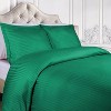 300 Thread Count Cotton Stripe Duvet Cover Set with Pillow Shams by Blue Nile Mills - 2 of 4