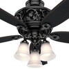 Hunter Fans 54" Promenade Lighted Ceiling Fan Gloss Black Finish - 2 of 4