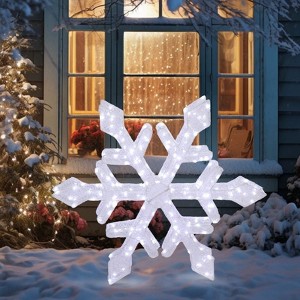 Karl Home Lighted Freestanding Snowflake Christmas Yard Decorations - 1 of 4