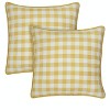 Kate Aurora 2 Pack Country Farmhouse Buffalo Plaid Zippered Pillow Covers - 2 of 4