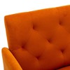LOVMOR Modern Accent Chair w/Rose Golden feet & Upholstered,leisure single sofa for Living Room Bedroom Office - 4 of 4