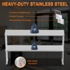 Heavy Duty Stainless Steel Prep Table with Backsplash & Adjustable Shelf, NSF Certified Commercial Work Table, Anti-Rust & Easy to Clean - 4 of 4