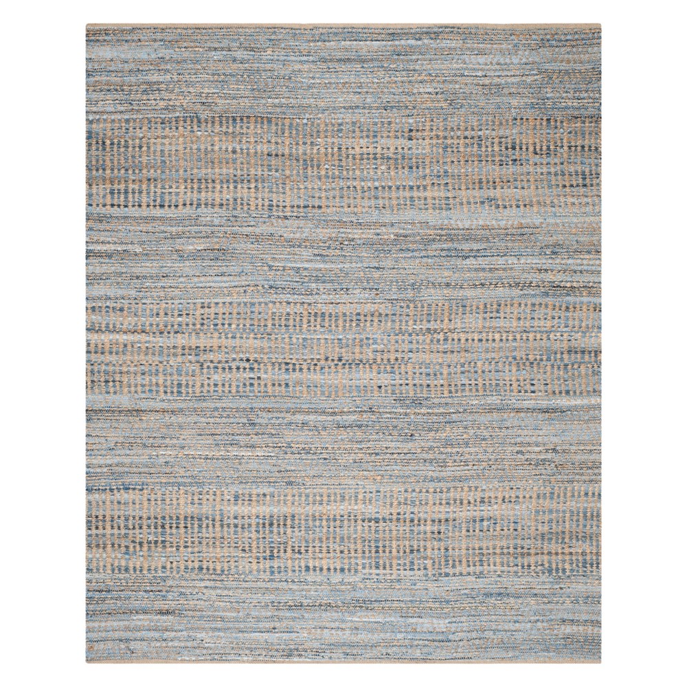 9'x12' Solid Area Rug Natural/Blue - Safavieh