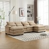 U-shaped Sectional Couch,High Quality Sponge Filling,Solid Wood Frame, Oversized Four-Seater Sofa-Maison Boucle - 3 of 4