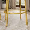 Vynxaria 3-Piece Farmhouse Counter Height Dining Set 24"×35.5" Table, 2 Foldable Stools, MDF/Steel Frame, 2 Colors, Easy Assembly - 4 of 4