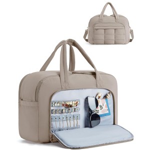 Travel Duffel Bag, Carry on Travel Bag with Jewelry Compartment, 35L Weekender Duffle - 1 of 4