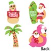 Big Dot of Happiness Tropical Christmas - Santa, Snowman, Palm Tree Decorations DIY Beach Santa Holiday Party Essentials - Set of 20 - 3 of 4