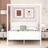 Whisen Queen Size Canopy Bed with Headboard & Footboard, Under-Bed Storage & Decor-Friendly Design - 2 of 4